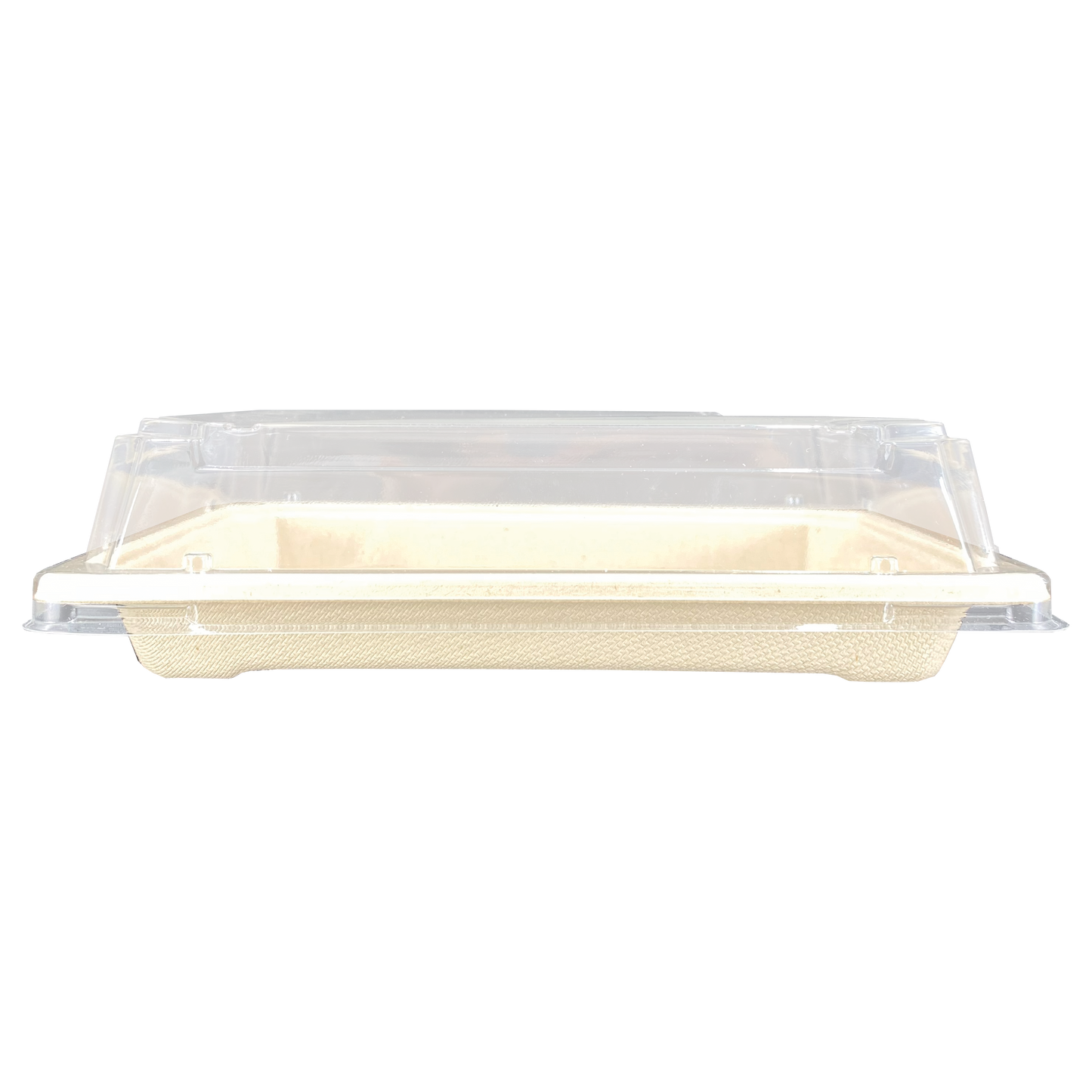 CHAROLA C/TAPA DE SUSHI COMPOSTABLE